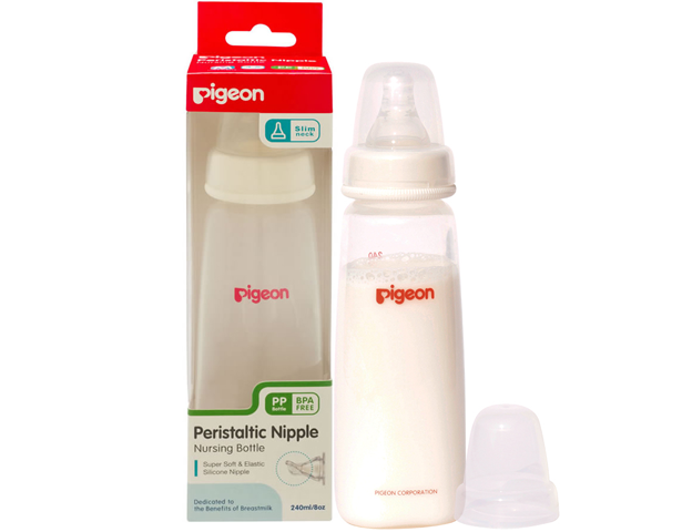 Pigeon SN PP Bottle with Peristaltic Nipple 240ml