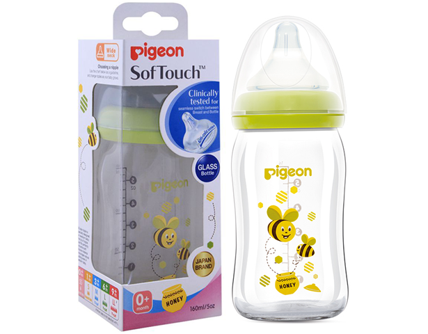 Pigeon Soft Touch Glass Bottle 160ml