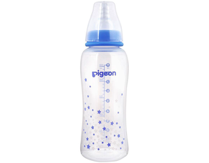 Pigeon Streamline Printed Bottle 250ml Blue
