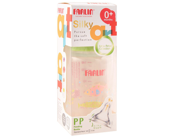 Farlin Silky PP Standard Neck Feeding Bottle 140ml