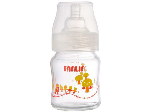 Farlin Wide Neck Heat Resistant Glass Feeder 120ml