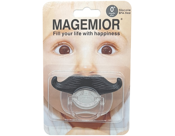 Baby Mustache Pacifier 0M+