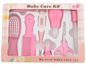 Baby Grooming Kit Scissor Thermometer Clip Set