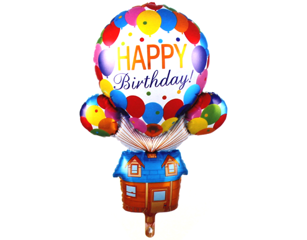 Happy Birthday Hot Air Foil Balloon