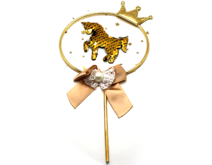 Horse Crown Topper Golden