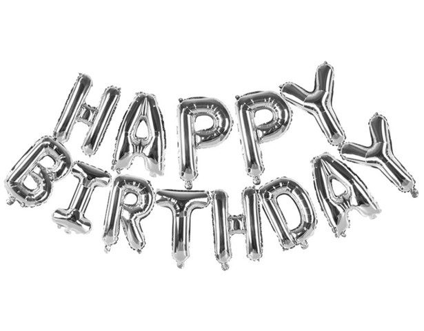 Happy Birthday Letter Foil Balloons