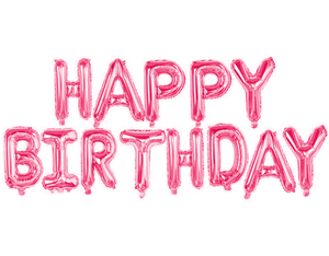 Happy Birthday Letter Foil Balloons