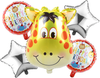Foil Balloons Wild Aminal Theme 5Pcs