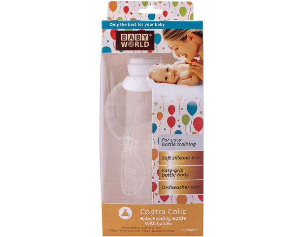Baby World Contra Colic Feeding Bottle 240ml