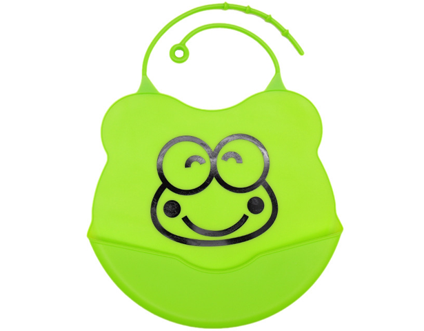 Baby Meal Pocket Silicone Bib Green