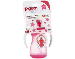 Pigeon Petite Straw Bottle -Pink