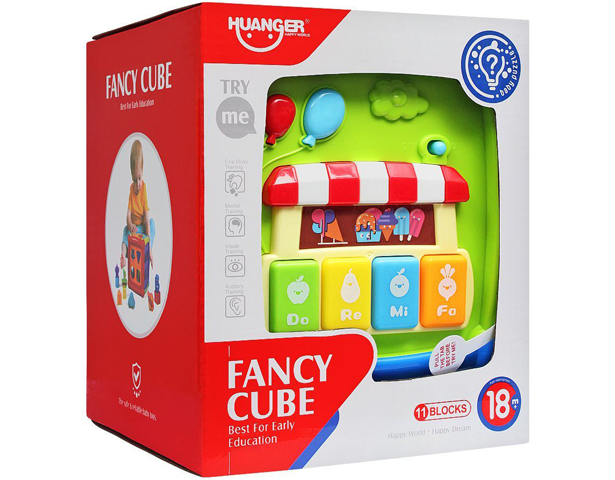 Huanger Fancy Cube With Light & Music 11 Blocks