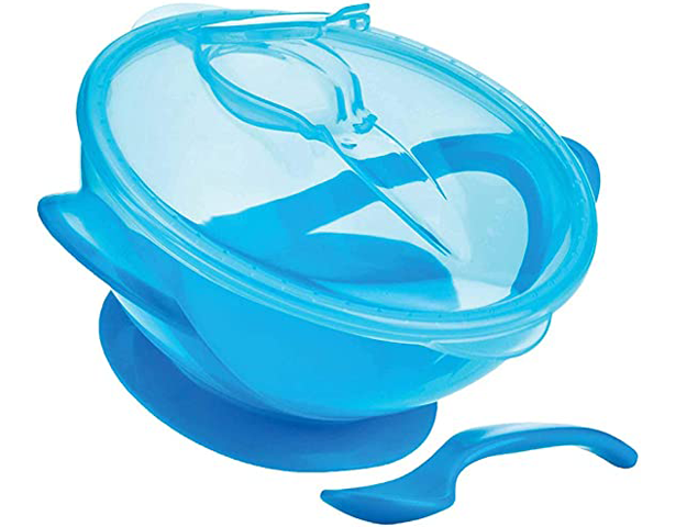 Nuby Suction Bowl With Spoon & Lid