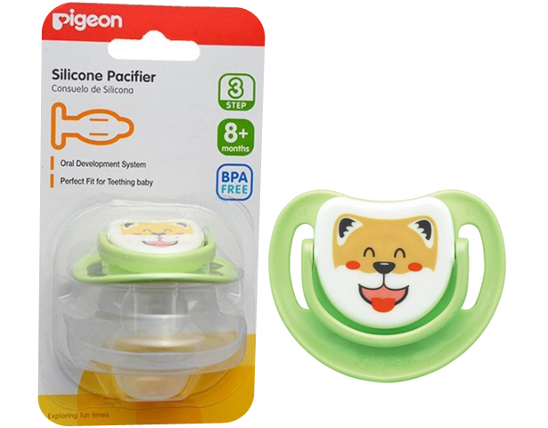 Pigeon Baby Silicone Pacifier Step Green – BabyCloset