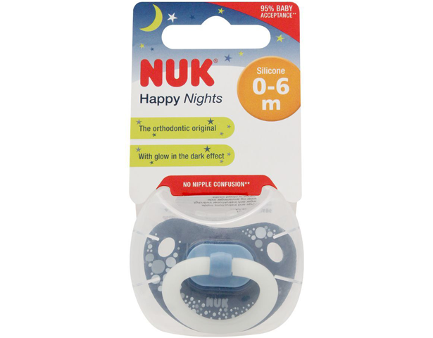 Nuk Happy Nights Silicone Soother