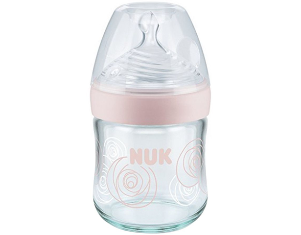 Nuk Nature Sense Glass Feeder Bottle 120ml – BabyCloset