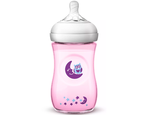 Avent Natural II 260ml Color & Deco -Girl