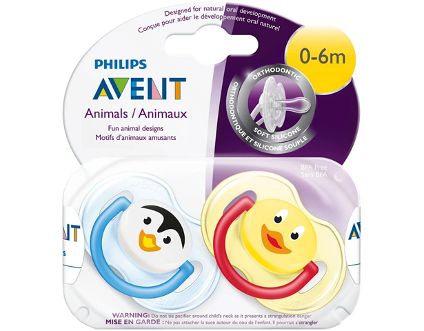 Avent Orthodontic Animal Soother 0-6M