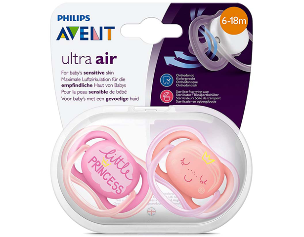 Avent Ultra Air Pacifier Little Princess 6-18m