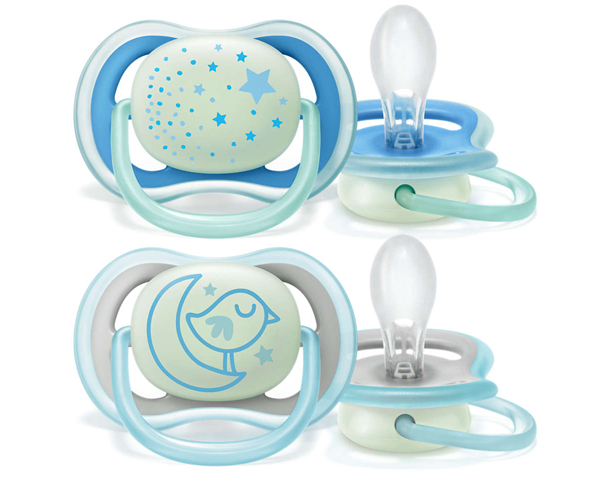 Avent Ultra Air Night Glow In The Dark Soothers 6-18m