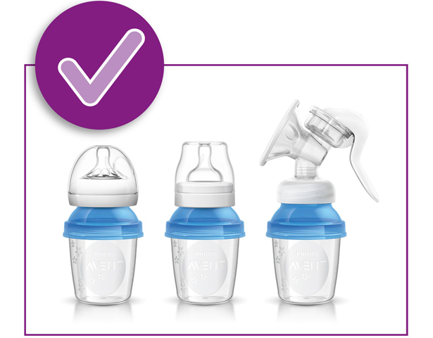 Avent 5 Reusable Breast Milk Storage Cups