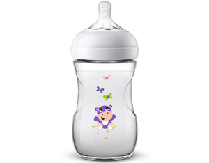 Avent Natural Feeding Bottle, 1m+ 260ml Butterfly