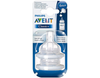 Avent Silicone Teat 6m+ Thick Feed PK2