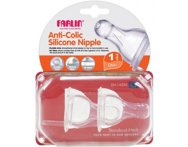 Farlin Anti Colic Silicone Nipple 0+
