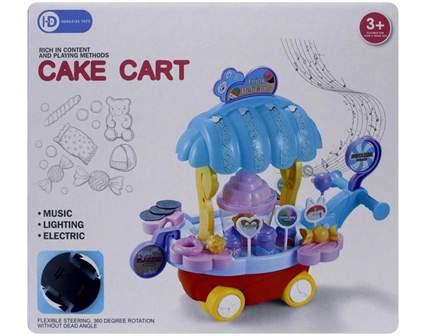 Kids Cake Cart Play Toy