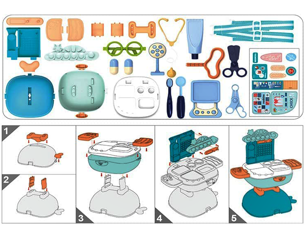 3-in-1 Doctor Kit Toy For Kids