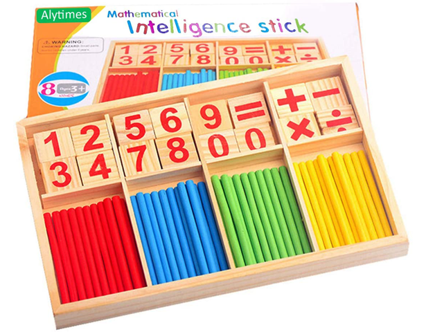 Wooden Mathematical Intelligence Stick