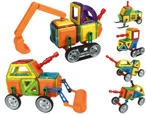 Magnetic Block Engineering Car 78pcs