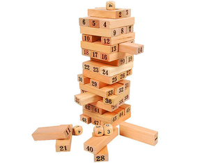 Classic Jenga 54 Hardwood Blocks