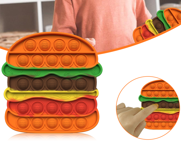 Hamburger Pop It Fidget Toy