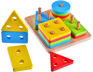 Four Columns Geometric Shape Sorter