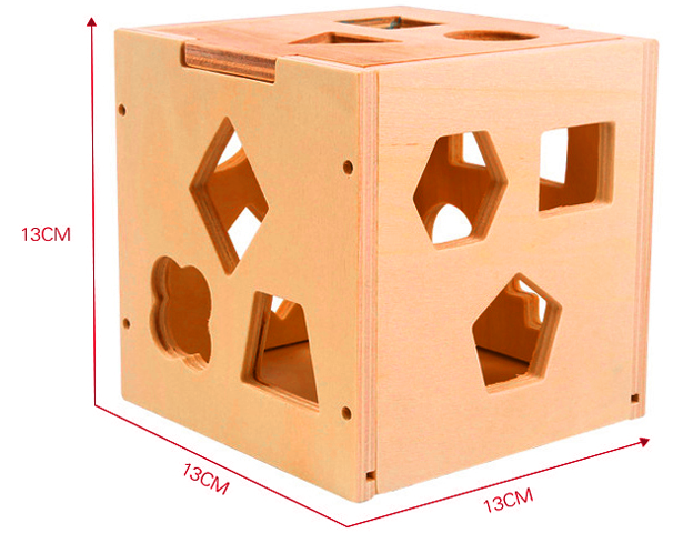 Fifteen Hole Wooden Intelligence Box