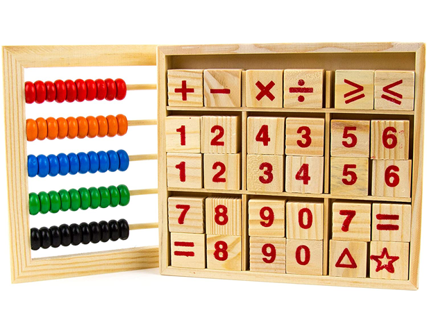 Wooden Abacus Study Blocks