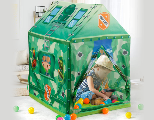 Military Themed Play House Tent
