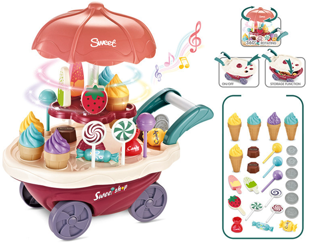 Kids Ice Cream Candy Cart