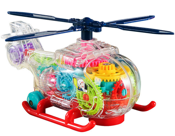 3D Transparent Gear Helicopter