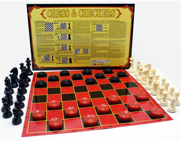 2 In 1 Chess & Checkers Classic Game