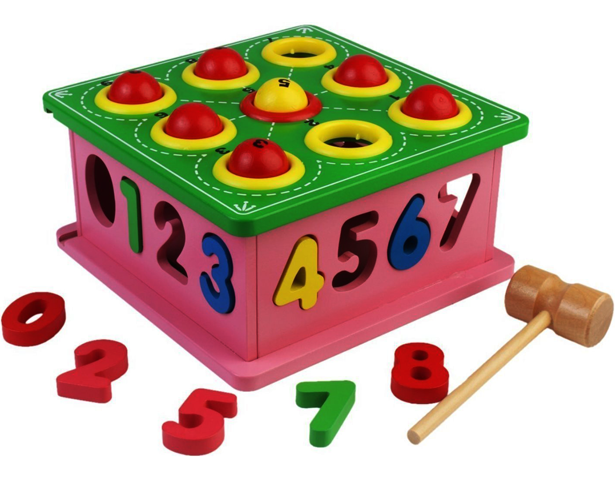 9 Balls Hammering & Number Sorting Toy