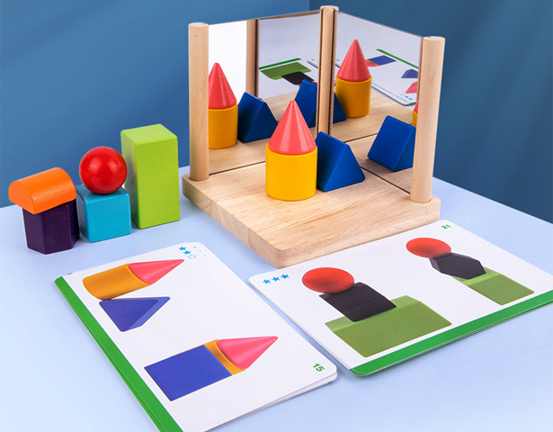 Wooden Mirror Puzzles Board Game