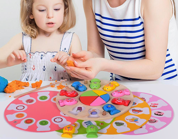 Wooden Magnetic Fishing Game