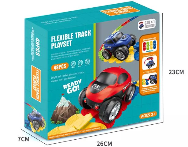 Flexible Race Car Track For Kids