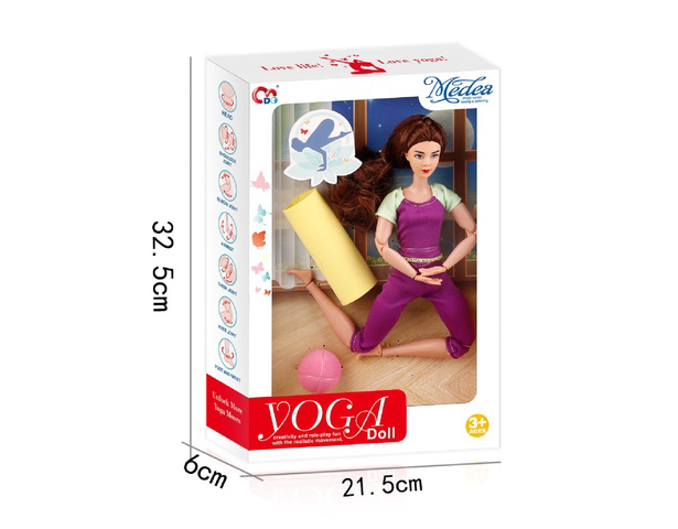 Jointed Princess Yoga Doll With Mat