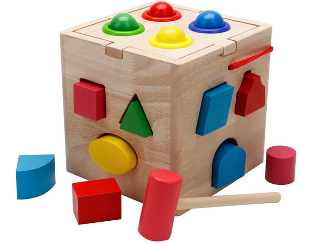 Wooden Hammering & Shape Sorting Toy