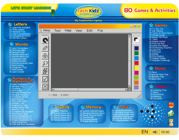 80 Functions Intelligent Learning Laptop