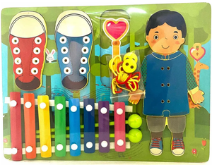 Xylophone & Threading Activity Board