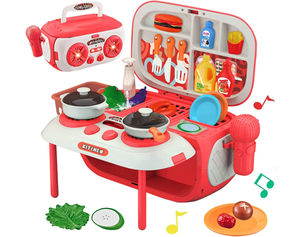 Music Stereo Kids Cooking Set Toy